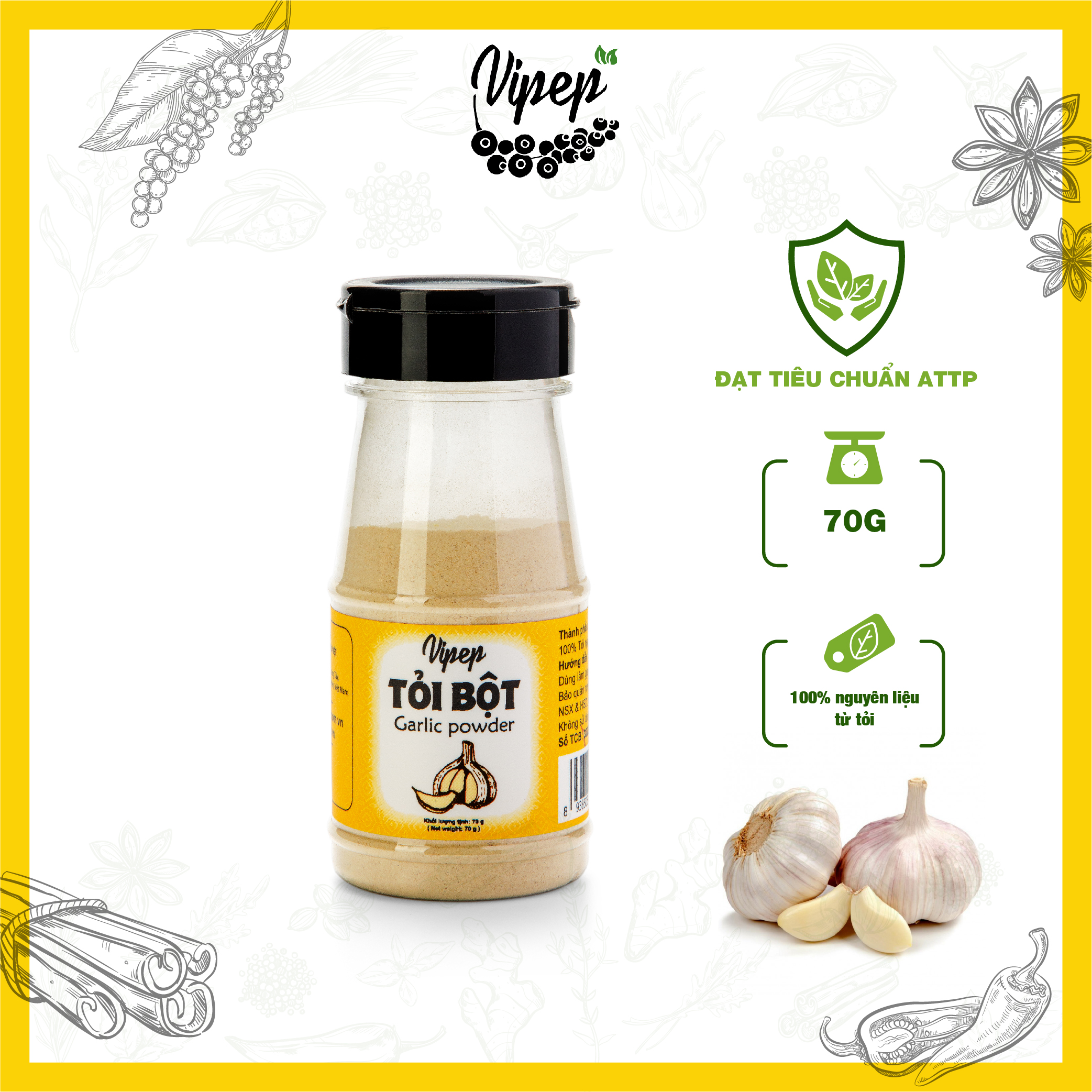 Tỏi Bột Vipep 70g