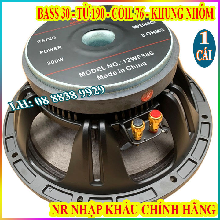 CỦ BASS 30 NR CHÍNH HÃNG CÔN 75 TỪ 190 CAO CẤP - LOA KARAOKE HÀNG NHẬP KHẨU - GIÁ 1 LOA