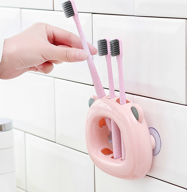Dụng Cụ Treo Bàn Chải Đánh Răng Hình Gấu Dễ Thương Tiện Lợi - Đa Năng - Giao Màu Ngẫu Nhiên - Hàng Nhập Khẩu