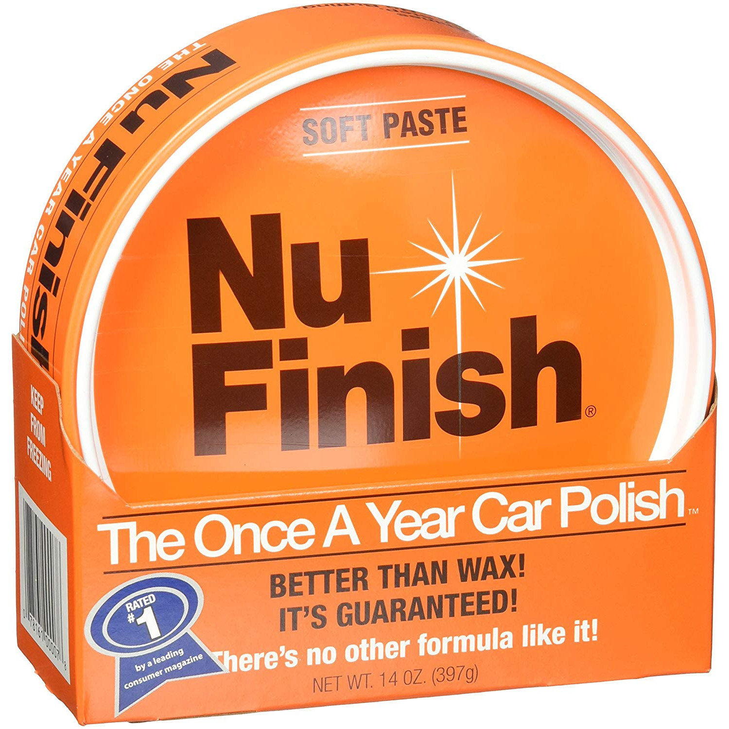 Xi (kem) lau bóng và bảo vệ sơn xe hơi Nu Finish Car Polish NFP-80, 397g