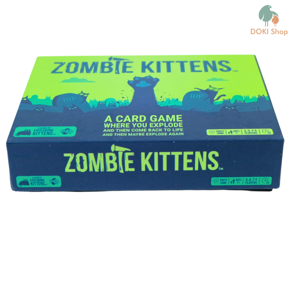 Boardgame bài mèo nổ xanh Zombie Kittens Việt hóa, hồi sinh người chết