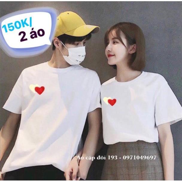 Áo thun cotton Couple nhiều size nhiều màu