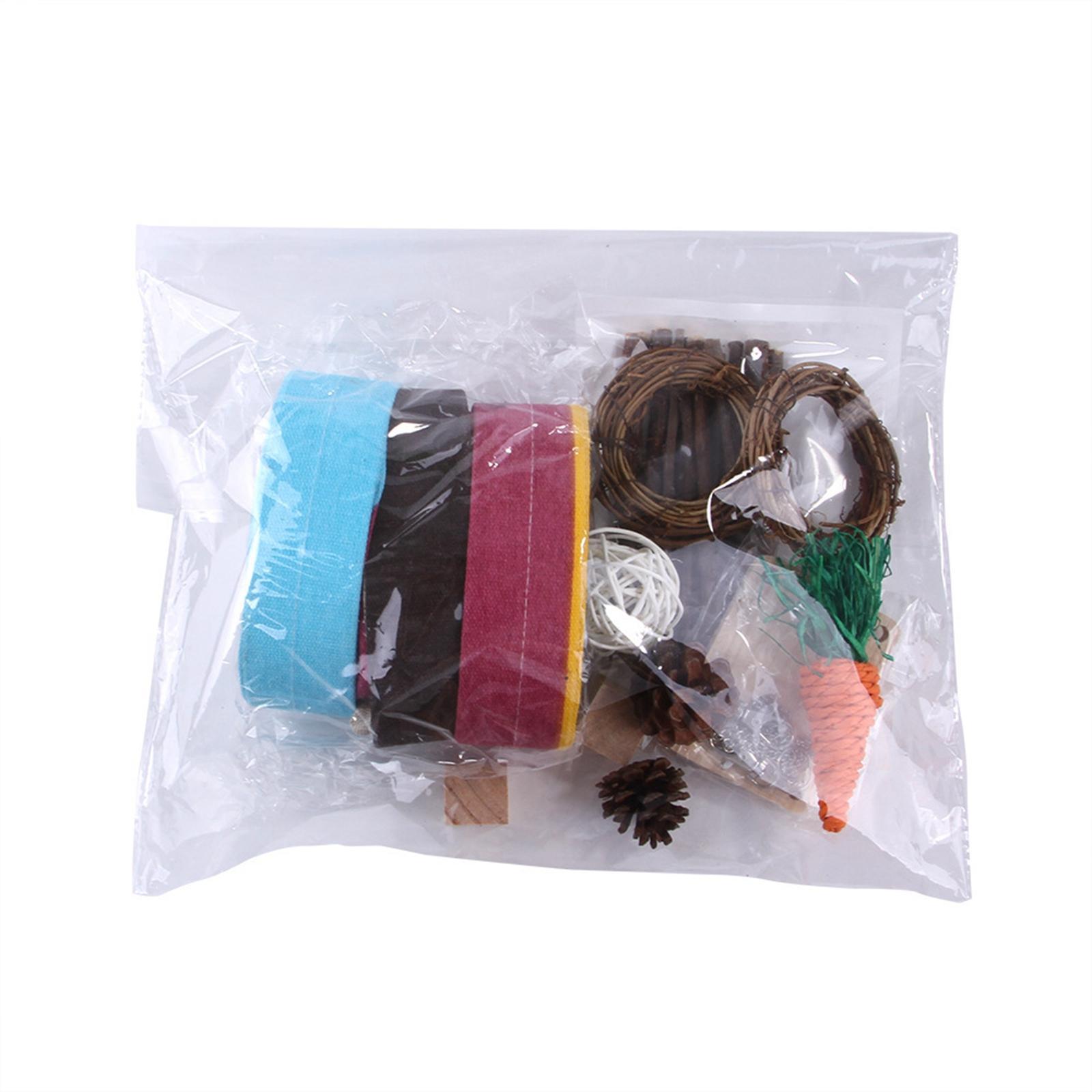 Hamster Chew Toys for Teeth, Natural Wood Swing Exercise Woven Ball Molar Toys for Rabbit Bunny Chinchilla Guinea Pig Gerbils Groundhog Squirrels