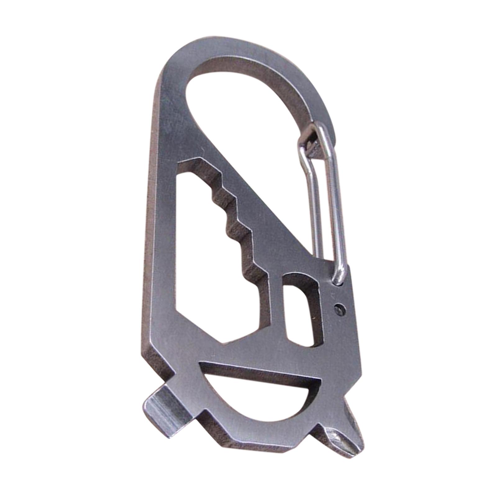 Cable Carabiner Camping Hiking Hook Chain Key Ring Lock Clip Holder