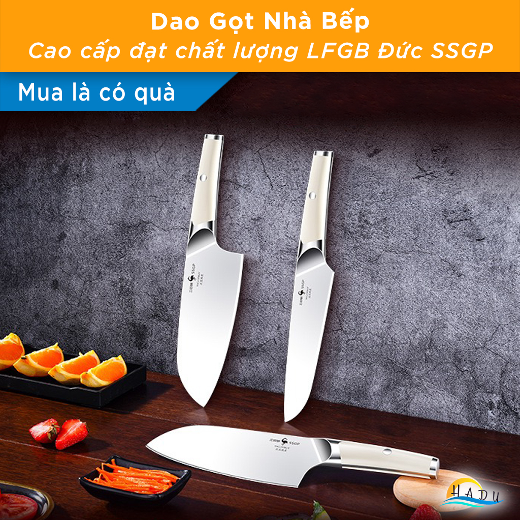 Dao Gọt Hoa Quả Trái Cây Kiểu Nhật Bản Màu Trắng Cao Cấp Đạt Chất Lượng LFGB Đức SSGP