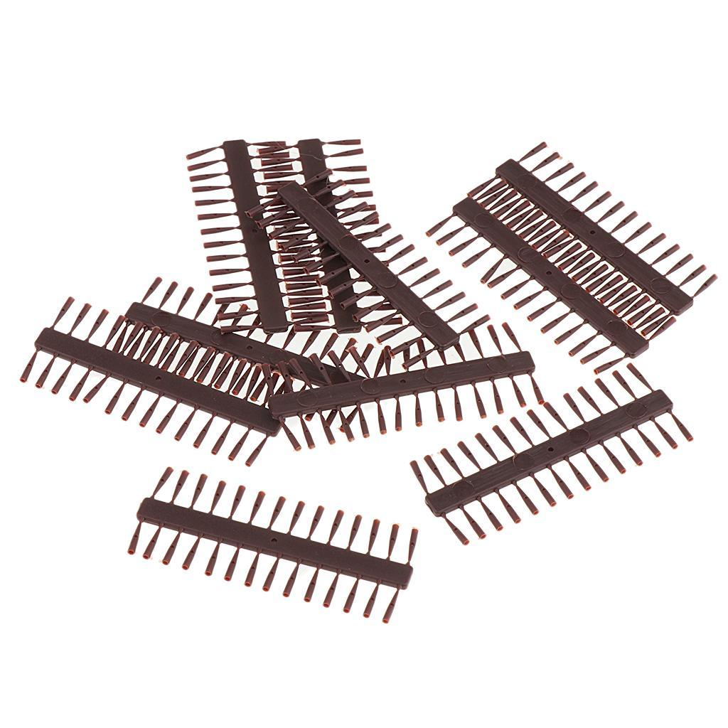 2-8pack 10 Set / 280pcs Carp Fishing Hair Rig Stops Boilie Bait Stops Length 7mm