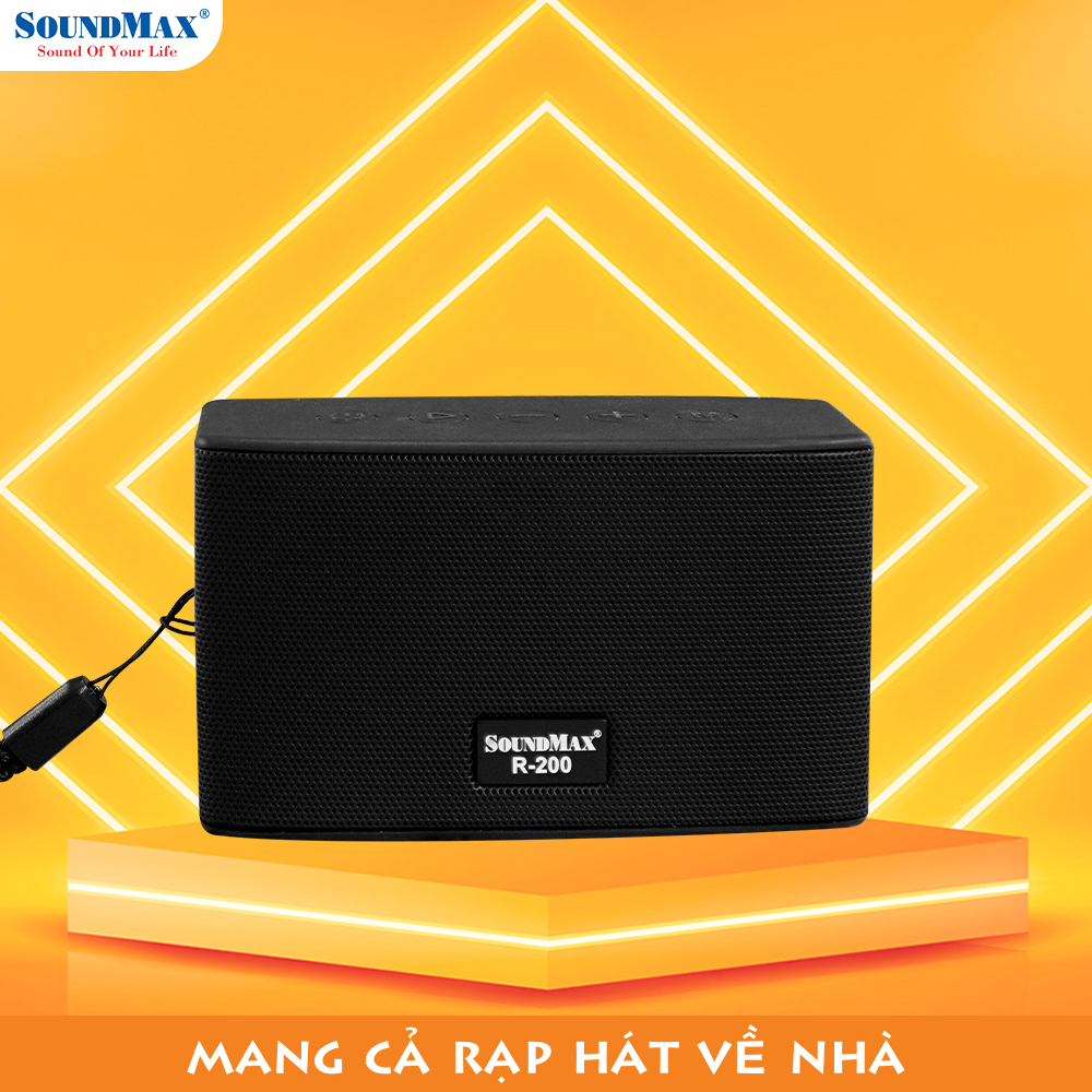 Loa di động chống nước SoundMax R-200/1.0 | Loa Bluetooth SoundMax R200 - Hàng chính hãng