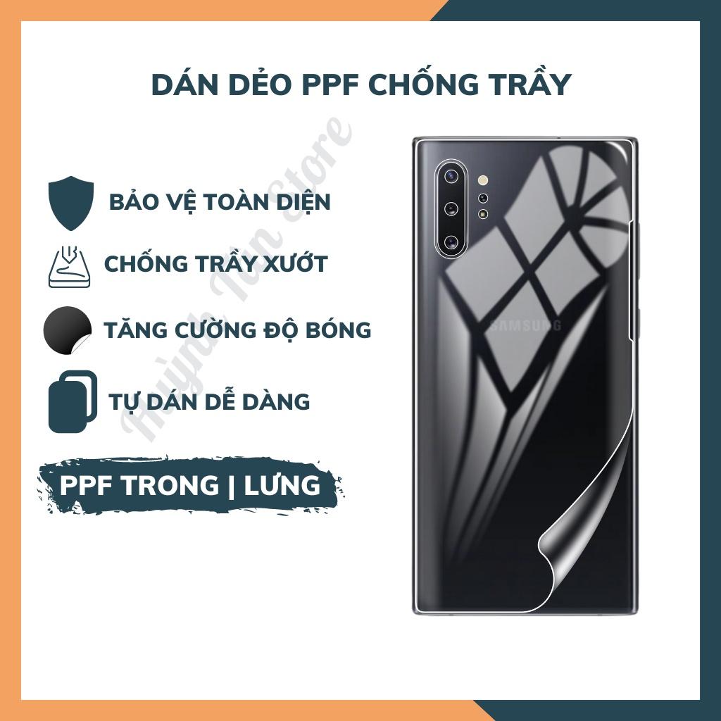 Dán dẻo PPF Note 10, Note 10 Plus trong suốt hoặc nhám , chống trầy xướt, giữ nguyên vẻ đẹp