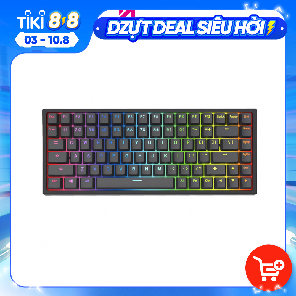 Bàn phím cơ Keyool KC84 B12-C RGB BLACKLIT BLUETOOTH - Hàng chính hãng