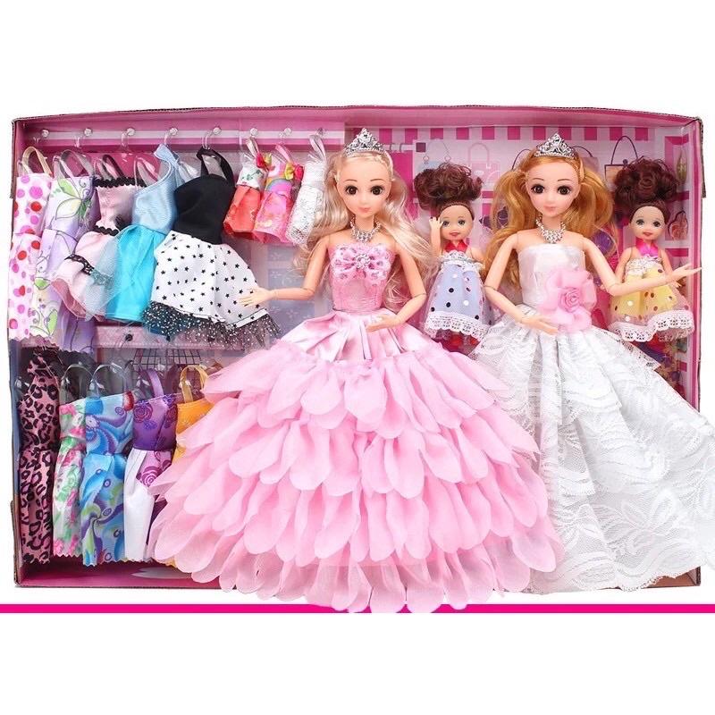 238 LINH KIỆN BỘ ĐỒ CHƠI BÚP BÊ BARBIE BÉ GÁI KÈM PHỤ KIỆN LÀM ĐẸP