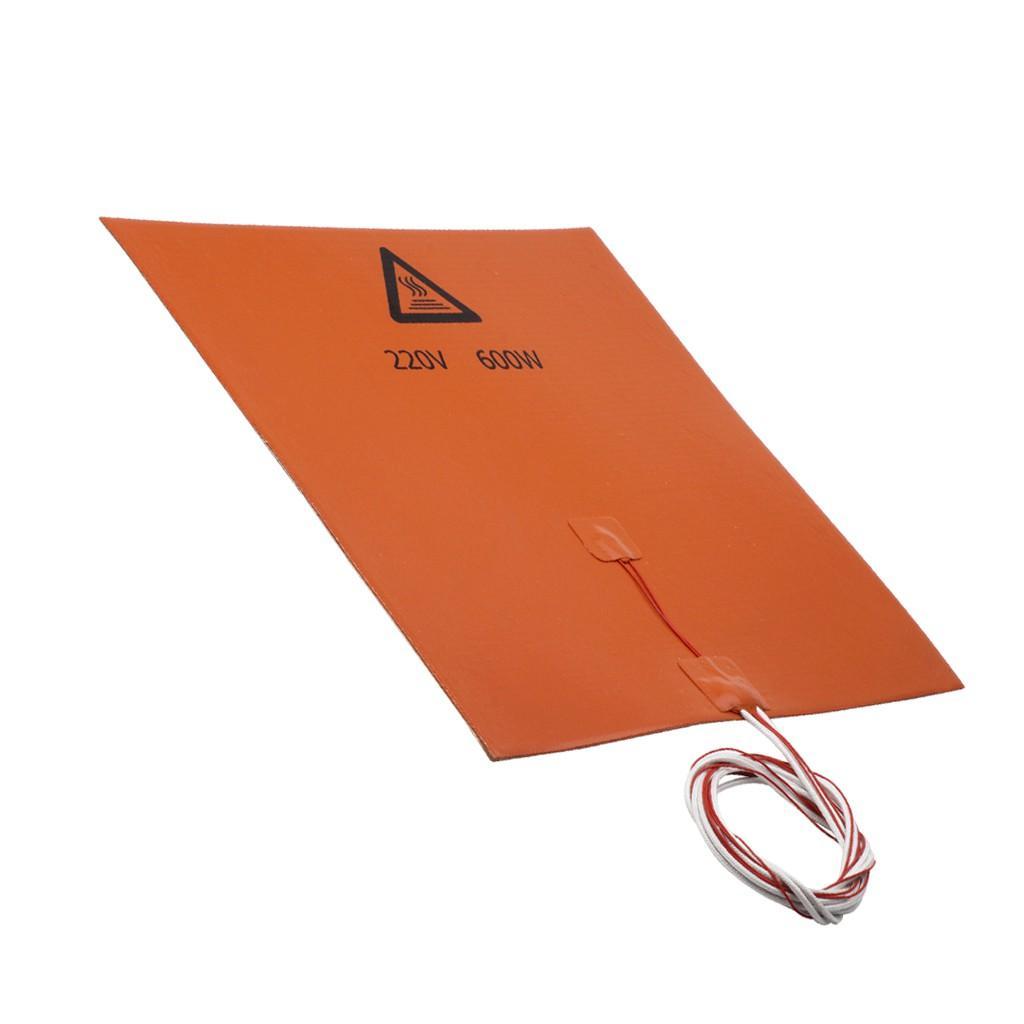 220V 300*300mm 600W Rubber Silicone Heating Pad For 3D Printer Heated Bed
