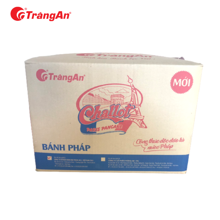 Thùng 8 Hộp Bánh Pháp Challot Hỗn Hợp 336g, Thanh Mát Nhân Kem Trái Cây