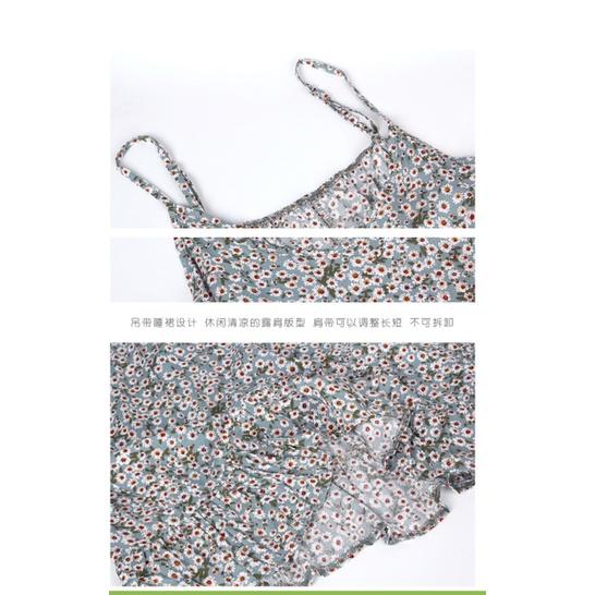 Đầm hoa nhỏ dây đeo vai có thể tùy chỉnh BK02