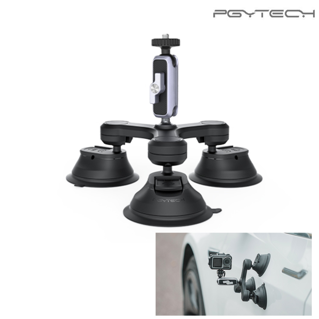 PGYTECH THREE-ARM SUCTION MOUNT – Bộ chân đế hút gắn kính và oto - Hàng chính hãng PGYtech