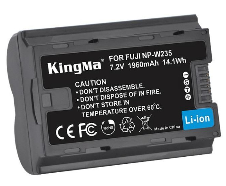 Bộ 1 pin 1 sạc Kingma cho Fujifilm NP-W235, Hàng chính hãng