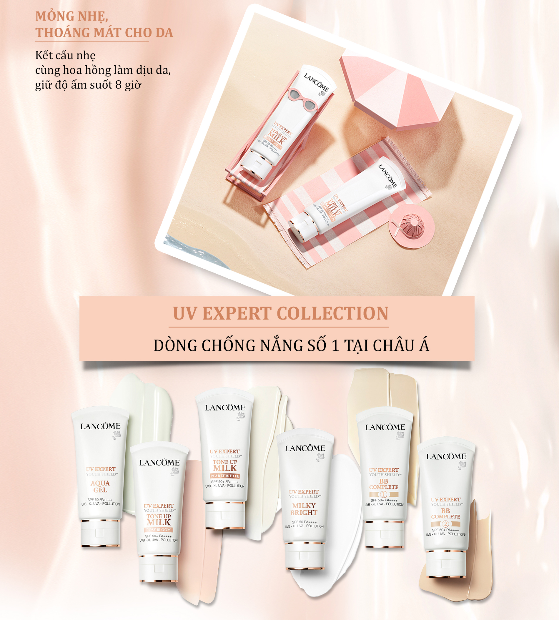 Kem Chống Nắng LANCOME Uvex 2019 Tone Up Milk Spf50 30Ml