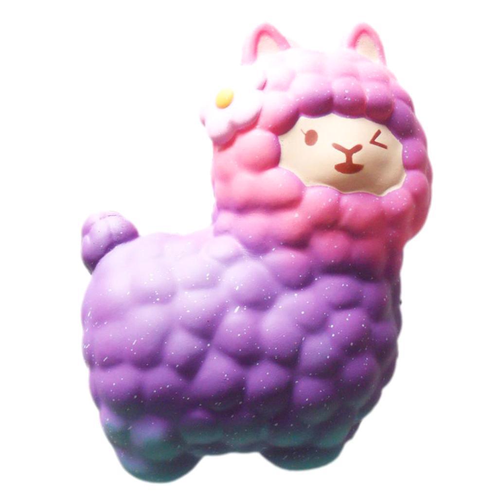 Soft Slow Rising Squishes Toys PU Stress Relief Animal Alpaca Toy