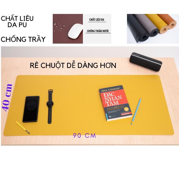 Thảm Lót Bàn Làm Da PU Việc Cao cấp 40x90 cm