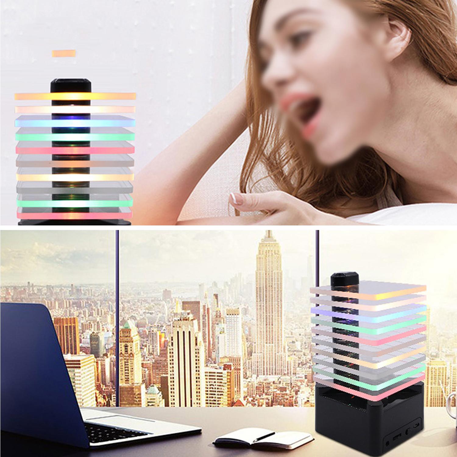 Loa Bluetooth phiên bản 5.0 với 7 đèn led đổi màu kích thước nhỏ gọn, kiểu dáng độc đáo