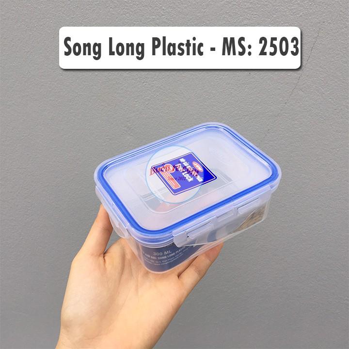 Bộ 4 hộp nhựa đựng thực phẩm Four Lock SONG LONG PLASTIC có khóa cài – Buôn Rẻ