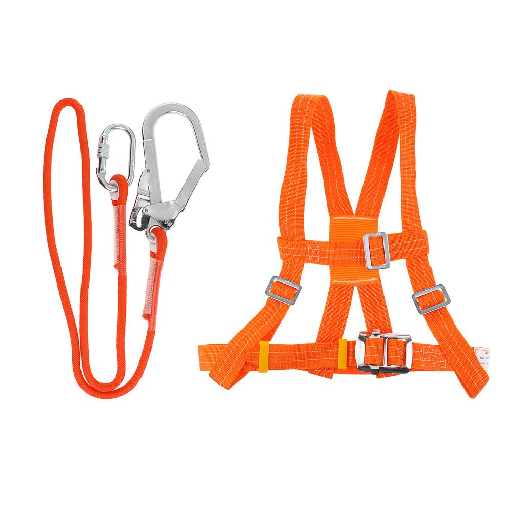 Sturdy Heavy Duty Half Body Climbing Harness Safety Belt   Rope S 1.6m