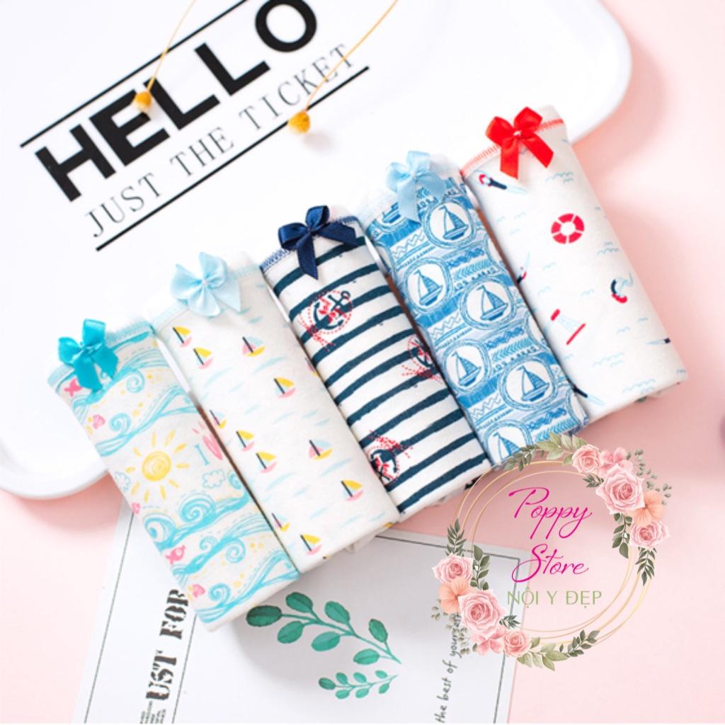 Quần lót nữ + CHE TÊN SẢN PHẨM ️ Combo 5 Quần lót mềm mịn chất liệu cotton, thấm hút, co giãn 4 chiều