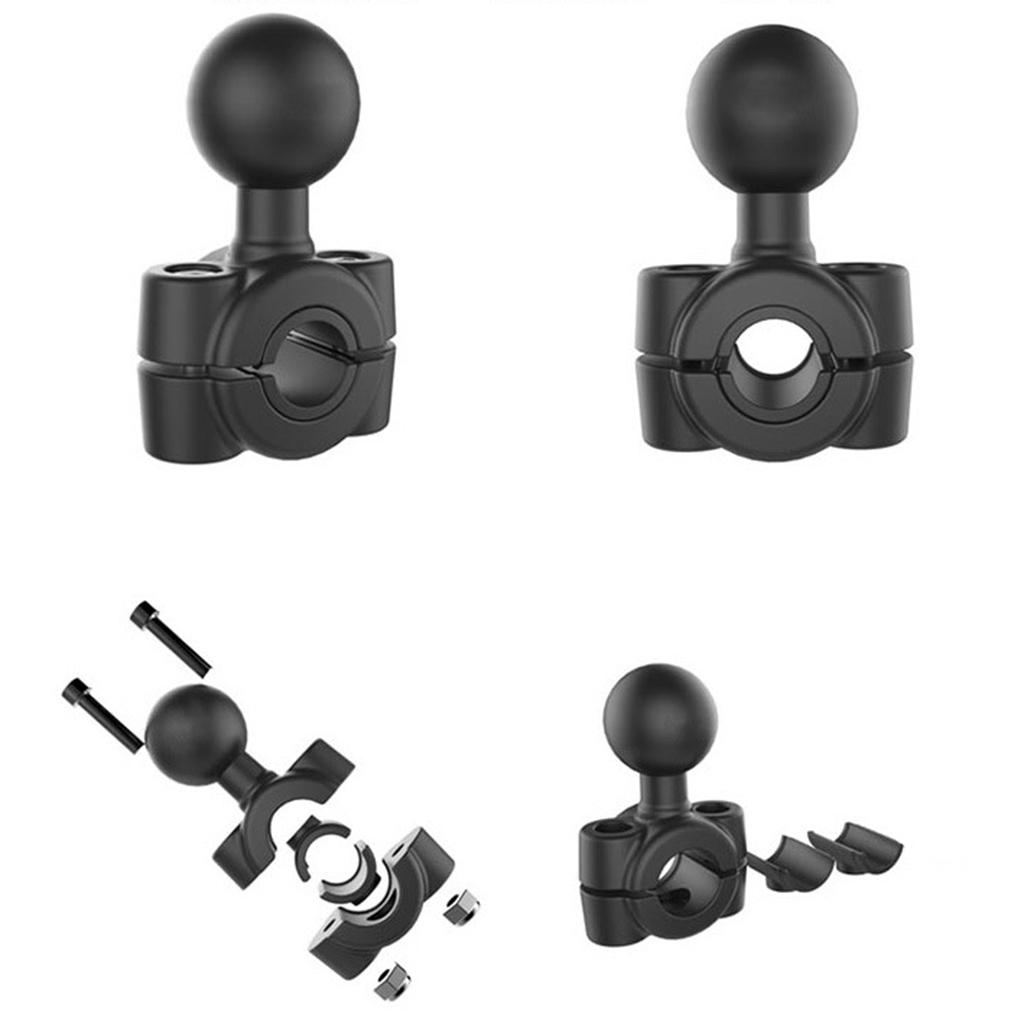 Motorcycle Plastic 3.54" To 8.66" Diameter Handlebar Base With 1" Ball