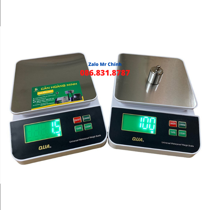 Cân Nhà Bếp Chống Nước 3kg/0.5g - 5kg/1g QUA (cân điện tử nhà bếp chống nước mini) Sạc USB. Bảo Hành 12 Tháng [ CÂN HOÀNG MINH PHÁT