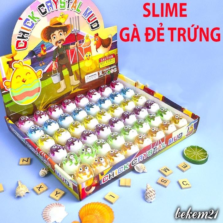 (6 MÀU) SLIME GÀ ĐẺ TRỨNG của Bác Nông Dân cực đẹp thiết kế độc đáo ấn tượng Đồ chơi Slam Gudetama