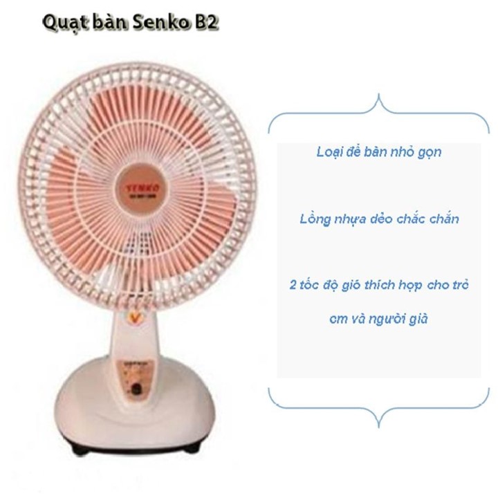 Quạt bàn mini SENKO B102 - màu ngẫu nhiên