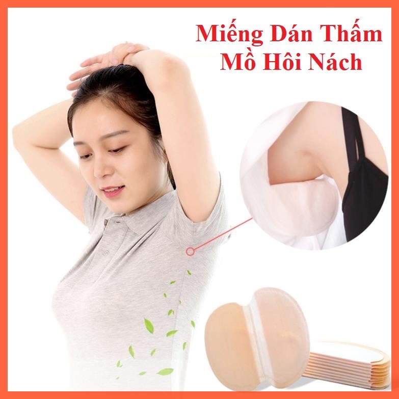 Combo 10 miếng dán thấm hút mồ hôi vùng da dưới cánh tay  giúp thoáng khí khử mùi an toàn và tiện lợi phù hợp cho tất cả 