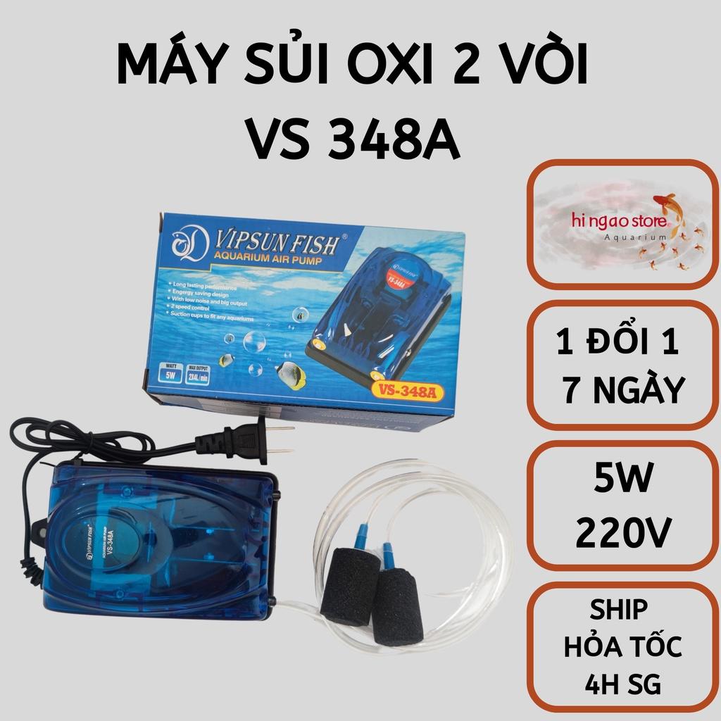 [MUA 1 TẶNG 5] Máy Sủi Khí Oxi, Máy Sục Khí Oxi, Máy Bơm Khí Oxi VIPSUN FISH - Phụ kiện cá cảnh - Hingaostore.