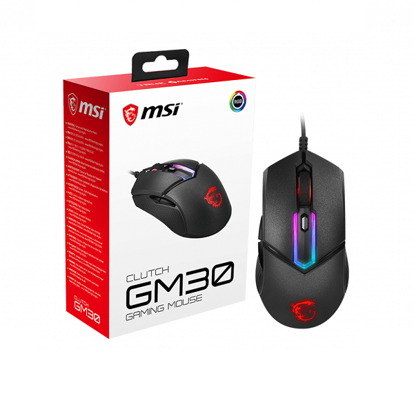 Chuột gaming có dây MSI Clutch GM30 Hàng chính hãng