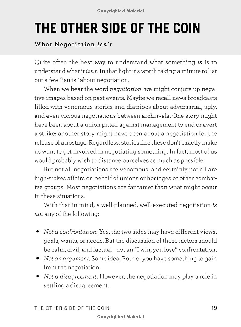 Negotiating 101 : From Planning Your Strategy To Finding A Common Ground, An Essential Guide To The Art Of Negotiating