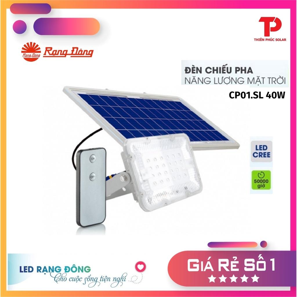 Đèn Chiếu Pha Rạng Đông Năng Lượng Mặt Trời CP01.SL 40W-Thiên-Phúc-Solar-Chính Hãng