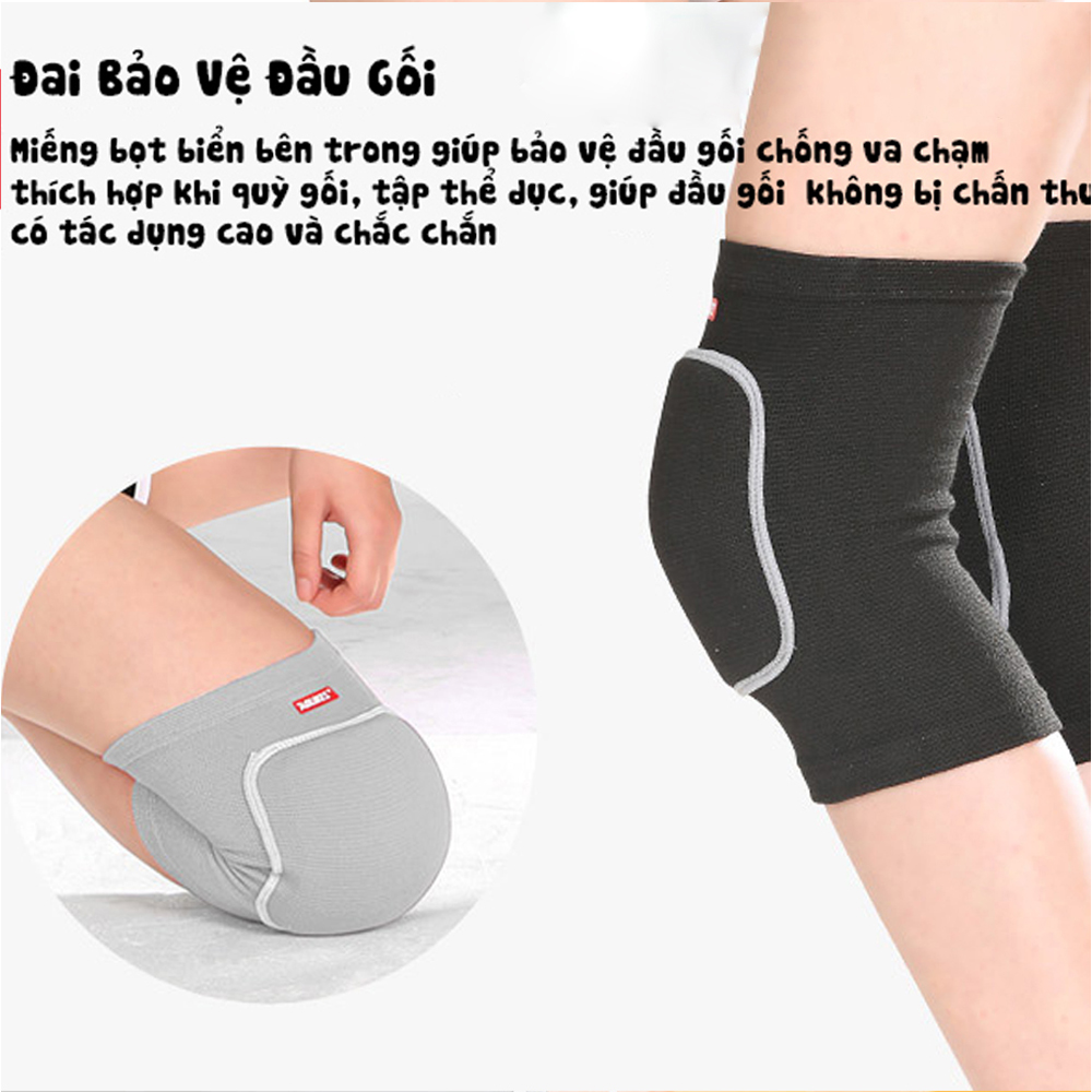 Đai bó gối đai bảo vệ đầu gối, bảo vệ khớp đầu gối co giãn đàn hồi, thể dục, chạy bộ,đạp xe