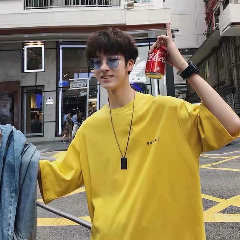 Áo thun ngắn tay đơn giản phong cách năng động trẻ trung cho nam