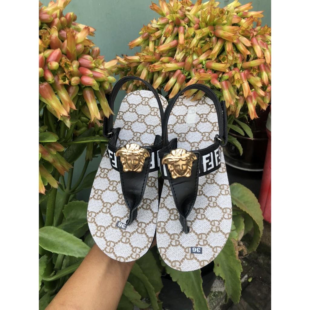 dép xăng đan nữ sandal đồng nai ( đế gg kem mờ quai hậu đen ) size có từ 35 nữ đến 42 nữ size khác nhắn tin chọn thêm