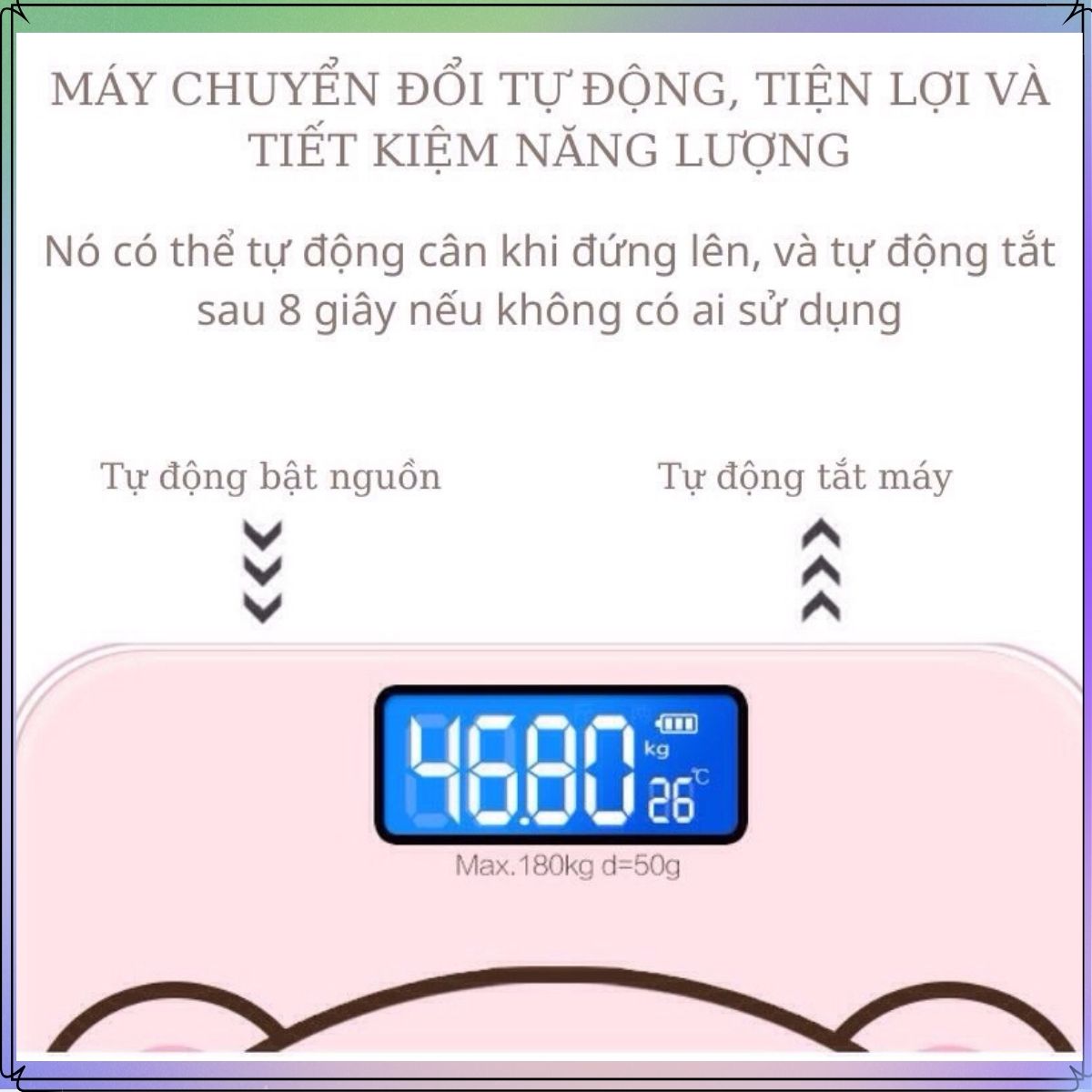 Cân Điện Tử Sức Khỏe Hình Chú Heo Xinh Xắn Dành Cho Gia Đình Rất Chính Xác Và Tiện Lợi - Hiển Thị Nhiệt Độ Xung Quanh