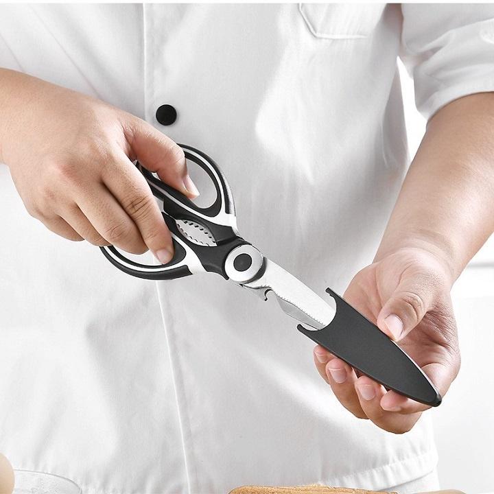 Kéo cắt gà , cắt xương , rau củ quả, các loại hạt , mở nắp bia ,nhà bếp đa năng