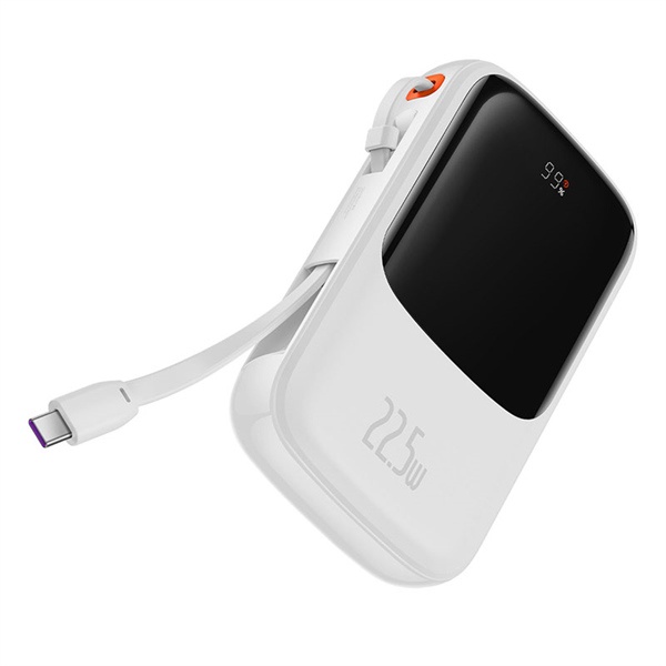 Pin Sạc Dự Phòng Baseus Qpow Pro 10000mah 20000mah PD Sạc Nhanh Tích Hợp Dây Sạc IP / Type C Màn Hình LED - Hàng Chính Hãng