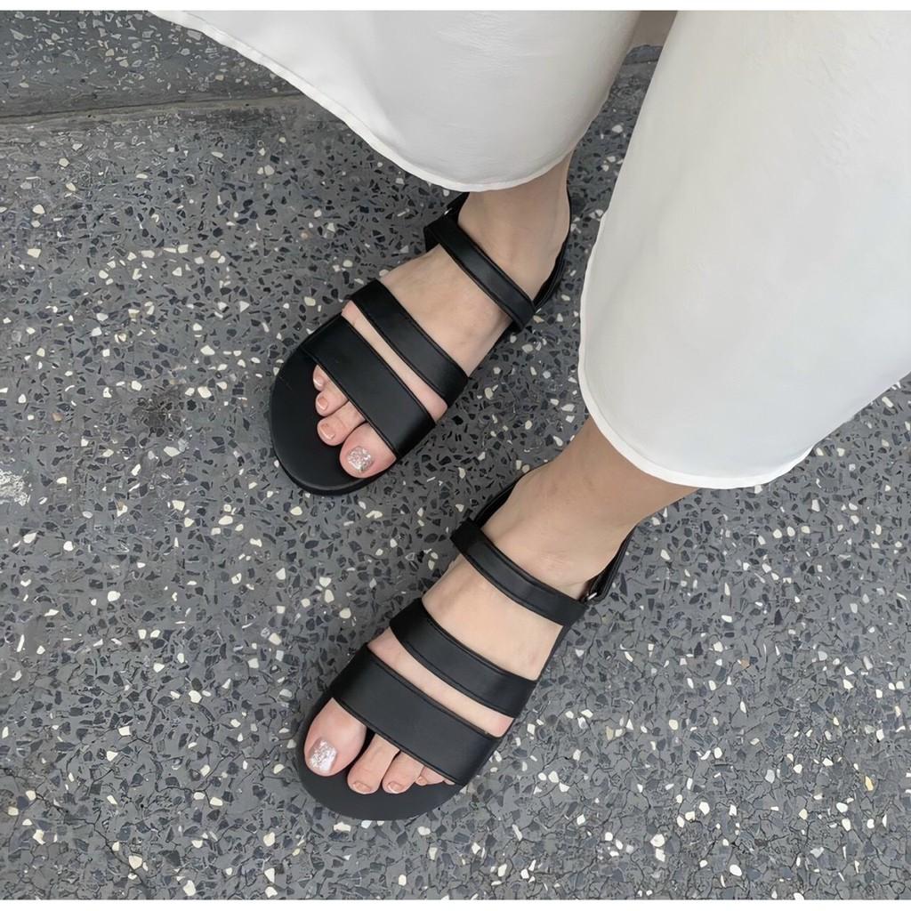 Sandal nữ sandal đồng nai ( đế đen quai hậu đen ) size từ 35 nữ đến 42 nữ