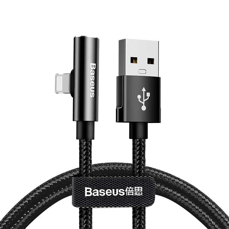 Cáp Lightnning hàng chính hãng Baseus Entertaining Audio Data Cable 120cm (vừa sạc vừa nghe nhạc)