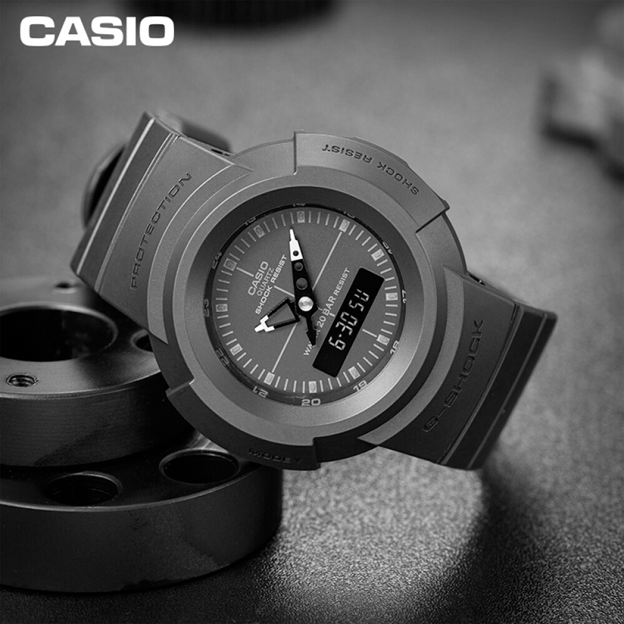 Đồng hồ nam dây nhựa Casio G-Shock chính hãng AW-500BB-1EDR (47mm)