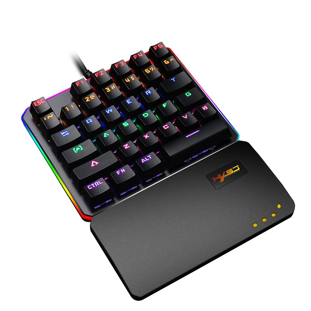 Bàn phím HXSJ V200 8 Chế độ đèn nền có dây USB Thay thế cho PUBG LOL