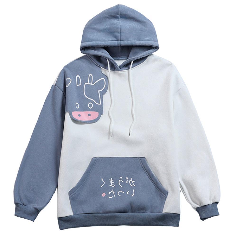 Áo Hoodie Dáng Rộng In Hình Thời Trang Thu Đông Cho Nam TF1