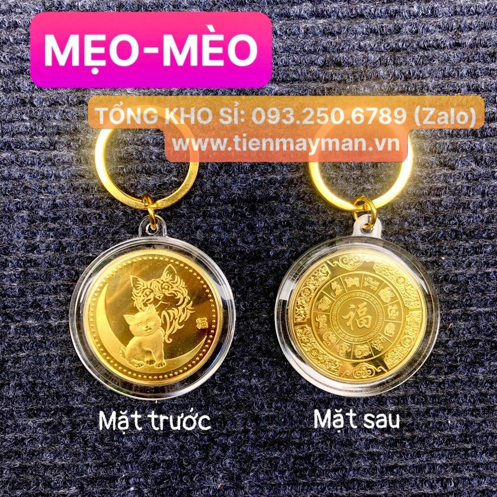 Móc Khoá Đồng Xu 12 Con Giáp Siêu Đẹp, Phong Thuỷ May Mắn - Ecoins