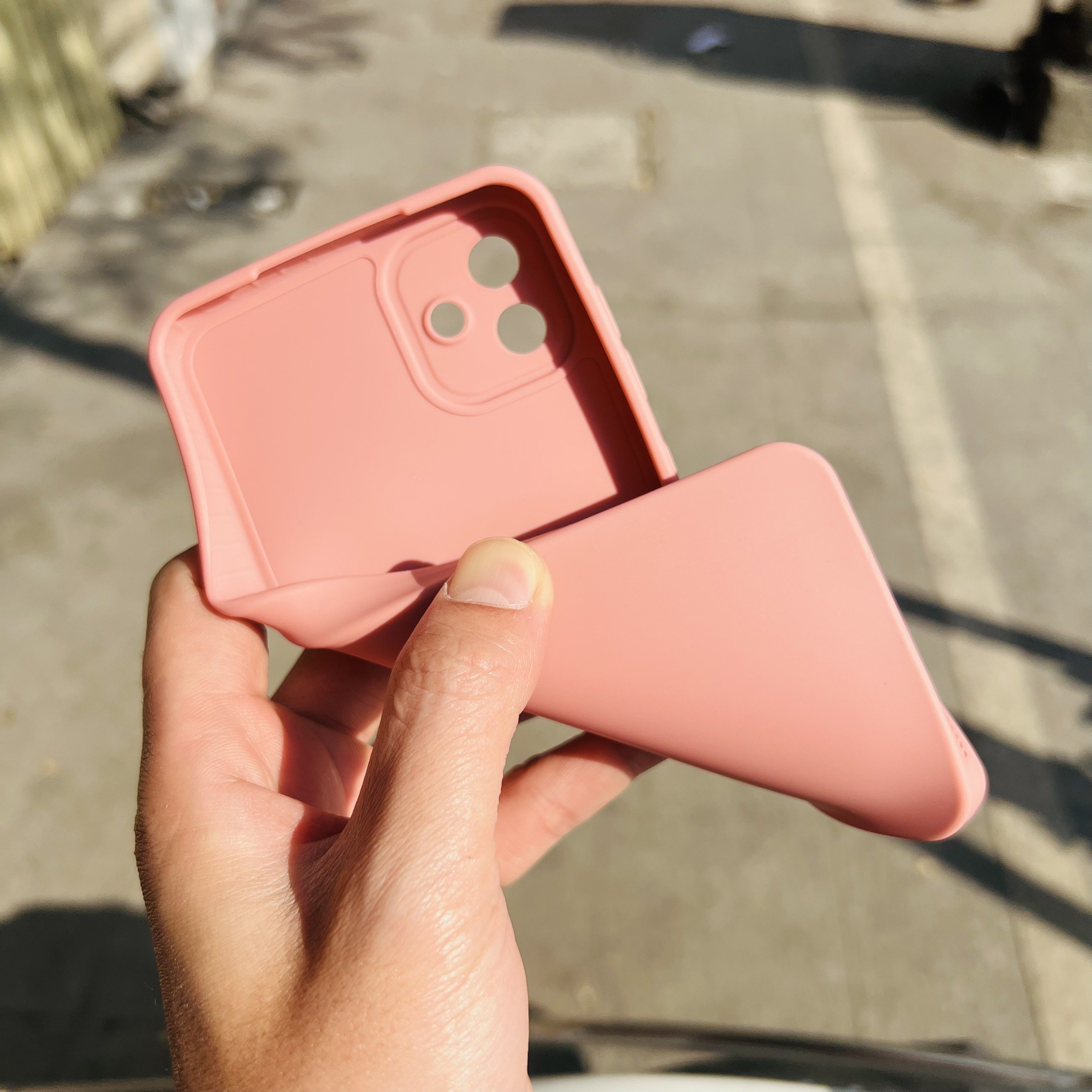 Ốp Lưng Màu 3D bảo vệ camera cho Samsung galaxy A04 không bám vân tay, không trơn trượt