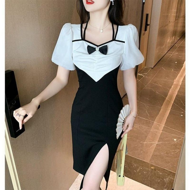 ĐẦM BODY PHỐI CỔ NƠ CAO CẤP