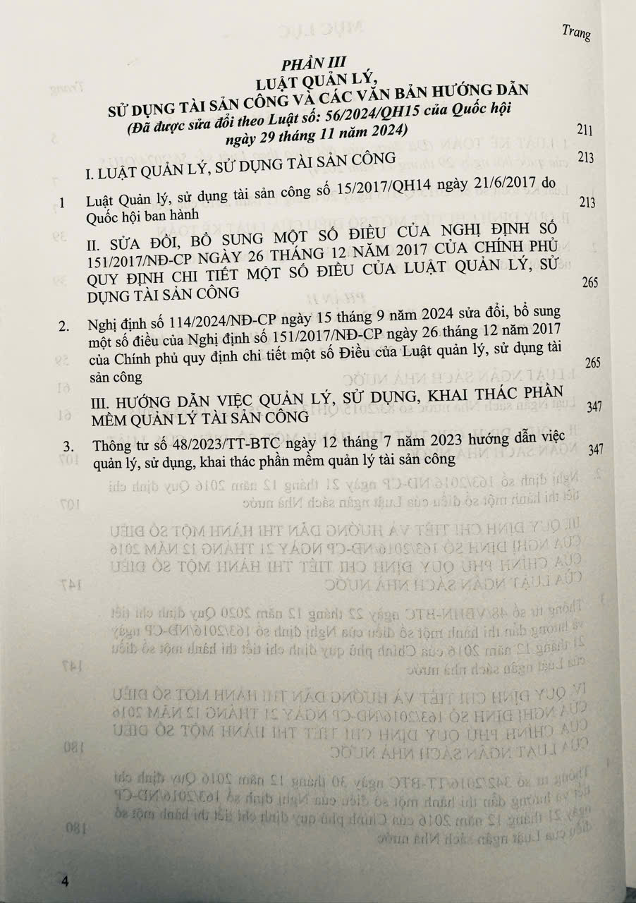 Hướng Dẫn Thực Hiện Luật Kế Toán, Luật Ngân Sách Nhà Nước, Luật Quản Lý, Sử Dụng Tài Sản Công